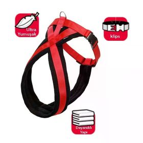 Karlie Art Sportive Medium 58-70 cm Kırmızı Köpek Göğüs Tasması