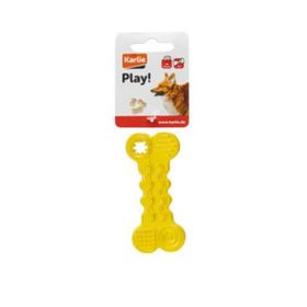 Karlie Plastik Diş Kaşıma Kemik 10x4x1.5 cm Sarı Köpek Oyuncağı