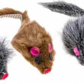 Karlie Siyah ve Beyaz 5 cm Peluş Fare