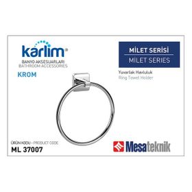 Karlim ML 37007-K Milet Krom Yuvarlak Havluluk