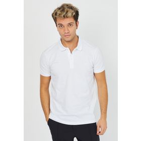 Karpefingo 36817 Beyaz Basic Polo Yaka Erkek T-Shirt