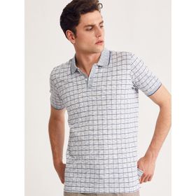 Karpefingo 36817 Beyaz Basic Polo Yaka Erkek T-Shirt