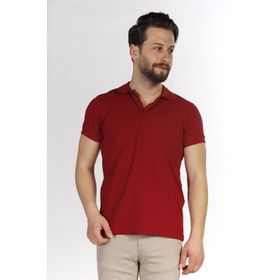 Karpefingo 6Y1817BO Bordo Polo Yaka Erkek T-shirt