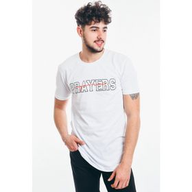 Karpefingo Beyaz Baskılı Erkek T-Shirt