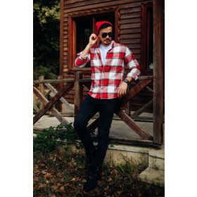 Karpefingo Kırmızı Oduncu Erkek Gömlek
