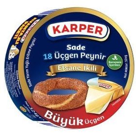 Karper 8'li 100 gr Sade Üçgen Peynir