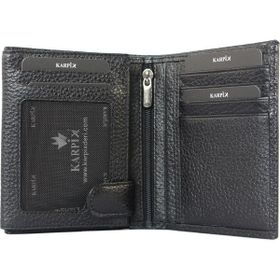 Karpix 4033 Siyah Hakiki Deri Erkek Cüzdan