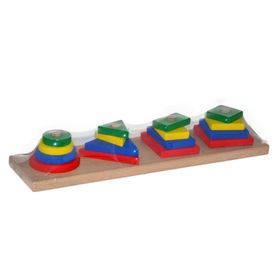 Karsan Oyuncak 006KR Woodoy Renkli Geometrik Şekiller