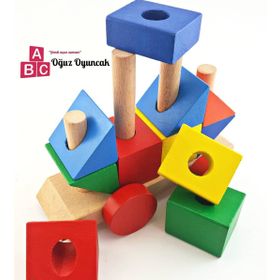 Karsan Oyuncak 021KR Woodoy Yapboz Üçgen Araba