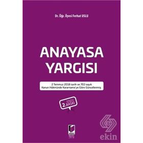 KARŞILAŞTIRMALI ANAYASA YARGISINDA POLITIK SORUN VE YARGISAL AKTIVIZM DOKTRINI ANAYASAL YARGI DENET - FATIH ÖZTÜRK