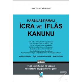 KARŞILAŞTIRMALI İCRA VE İFLAS KANUNU - ALI CEM BUDAK;TÜLAY ÖZER