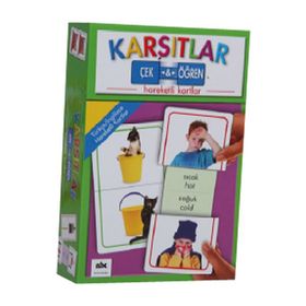 Karşıtlar - Çek ve Öğren Hareketli Kartlar