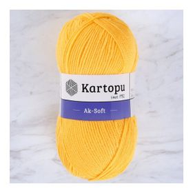 Kartopu Ak-Soft 307 Sarı El Örgü İpi