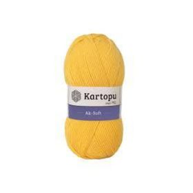 Kartopu Ak-Soft 307 Sarı El Örgü İpi