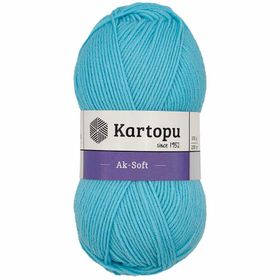 Kartopu Ak-Soft 502 Gök Mavi El Örgü İpi