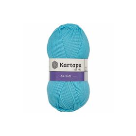 Kartopu Ak-Soft 502 Gök Mavi El Örgü İpi
