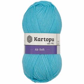 Kartopu Ak-Soft 502 Gök Mavi El Örgü İpi