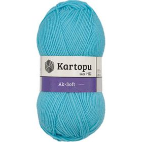 Kartopu Ak-Soft 502 Gök Mavi El Örgü İpi
