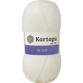 Kartopu Ak Soft K019 Ekru İplik