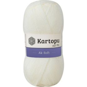 Kartopu Ak Soft K019 Ekru İplik