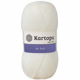 Kartopu Ak Soft K019 Ekru İplik