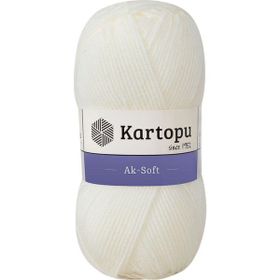 Kartopu Ak Soft K019 Ekru İplik