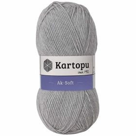 Kartopu Ak Soft K1000 Gri Melanj İplik