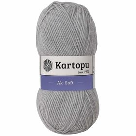 Kartopu Ak Soft K1000 Gri Melanj İplik