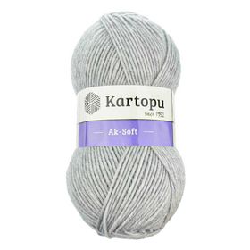 Kartopu Ak Soft K1000 Gri Melanj İplik