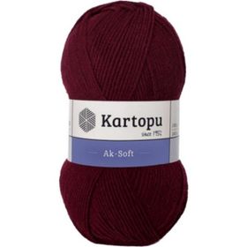 Kartopu Ak Soft K110 Bordo İplik