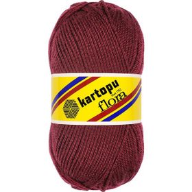 Kartopu Ak Soft K110 Bordo İplik