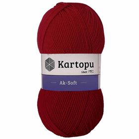 Kartopu Ak Soft K114 Koyu Kırmızı İplik
