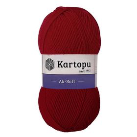 Kartopu Ak Soft K114 Koyu Kırmızı İplik