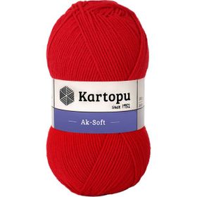 Kartopu Ak Soft K150 Kırmızı İplik