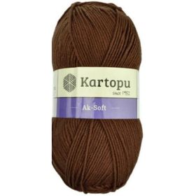 Kartopu Ak-Soft K1892 Brown Örgü İpi