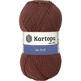 Kartopu Ak-Soft K1892 Brown Örgü İpi