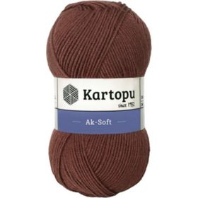 Kartopu Ak-Soft K1892 Brown Örgü İpi