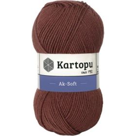 Kartopu Ak-Soft K1892 Brown Örgü İpi