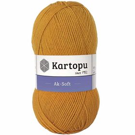 Kartopu Ak Soft K313 Hardal İplik