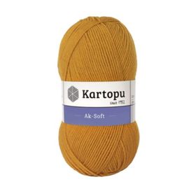 Kartopu Ak Soft K313 Hardal İplik