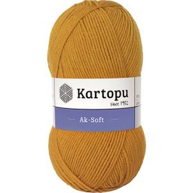 Kartopu Ak Soft K313 Hardal İplik