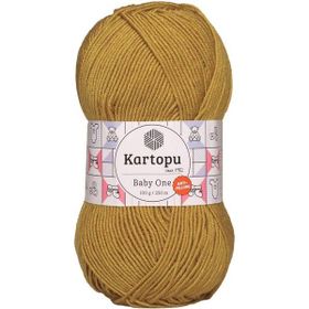 Kartopu Ak Soft K313 Hardal İplik