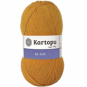 Kartopu Ak Soft K313 Hardal İplik