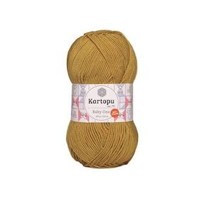 Kartopu Ak Soft K313 Hardal İplik