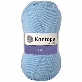 Kartopu Ak-Soft K544 Blue Örgü İpi