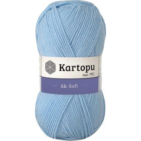 Kartopu Ak-Soft K544 Blue Örgü İpi