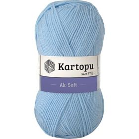 Kartopu Ak-Soft K544 Blue Örgü İpi