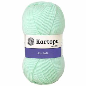 Kartopu Ak-Soft K563 Açık Yeşil Örgü İpi