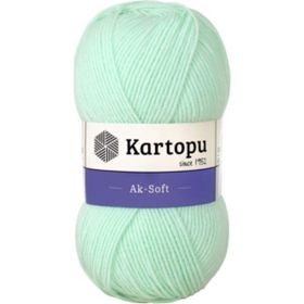 Kartopu Ak-Soft K563 Açık Yeşil Örgü İpi