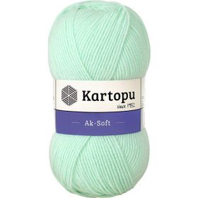 Kartopu Ak-Soft K563 Açık Yeşil Örgü İpi